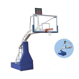 冀中工厂(图),遥控液压篮球架生产厂家,林芝地区液压篮球架