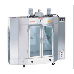 旋转式电热双层玻璃烤鸭炉 北京燃气加电烤鸡鸭机器