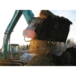 河道淤泥处理设备 挖掘机挤压粉碎斗 芬兰进口 锐臂产品