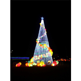大型圣诞树10米_商场圣诞节美陈布置_日照大型圣诞树