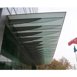 宣城玻璃雨棚-安徽五松工程有限公司-钢结构玻璃雨棚设计