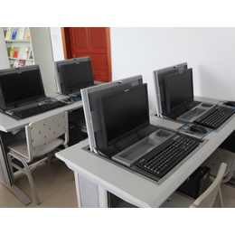 舟山电教室电脑桌_博奥_翻盖式电教室电脑桌