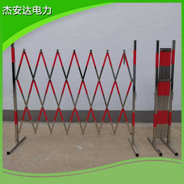江苏仓库移动式可伸缩围栏 电力安全围栏支架杆安全围网厂家