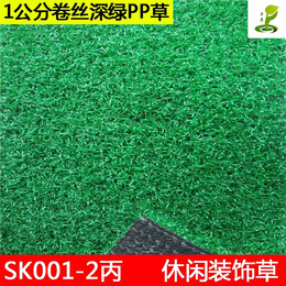 休闲装饰*园塑料假草坪1公分卷丝PP材质高尔夫绿色地毯草缩略图