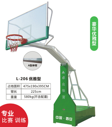 户县双臂篮球架-学校双臂篮球架尺寸-卓众体育