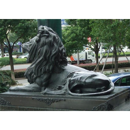 怡轩阁雕塑-南平铸铜狮子定制-汇丰铸铜狮子定制