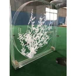 山水画激光艺术内雕玻璃-北京百川鑫达科技-激光艺术内雕玻璃