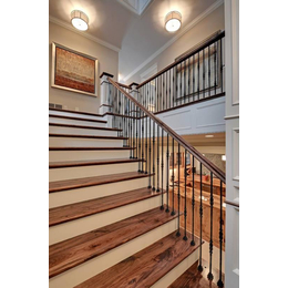 白色欧式楼梯扶手|良胜新型建材(在线咨询)|老河口楼梯扶手