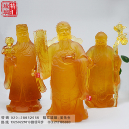广州琉璃佛像生产厂家 琉璃福禄寿工厂 古法琉璃佛像加工定做