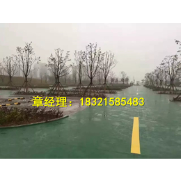 彩色透水地坪打造童话路面