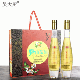 吴大厨山茶油250mlx2茶籽油食用油月子油健康油茶油