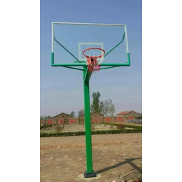 永州固定篮球架|冀中体育公司|比赛方管固定篮球架参数