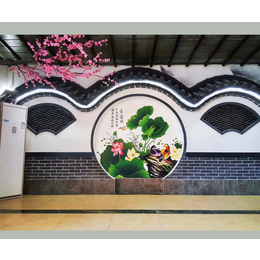 博山区文化墙彩绘、文化墙彩绘工艺、山东新鸿彩绘(推荐商家)