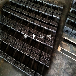 张掖市25公斤出口式铸铁砝码 25kg锁型砝码
