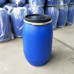 供应120升塑料桶120L抱箍法兰桶