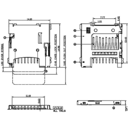 CLE9108-3A90F卡座 硕方 TF-009