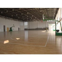 张掖篮球馆运动木地板|篮球馆运动木地板如何画线|睿聪体育