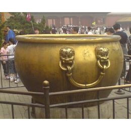 宁夏老铜缸图片-旭升铜雕(图)