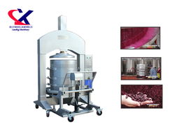 葡萄生产设备-LXKL-800框栏式压榨机+咨询有视频