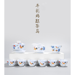 锦辰陶瓷 陶瓷茶具 定做礼品茶具 手绘茶具