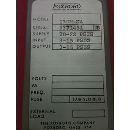 FOXBORO福克斯波罗PLC模块130M-N4现货供应