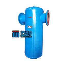 管道型法兰气水分离器 压缩空气油水分离器 DN80精密过滤