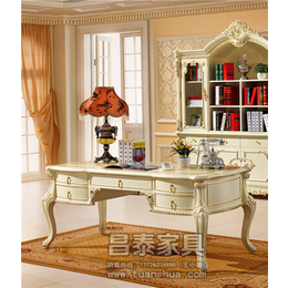 欧式书桌,昌泰家具,白色欧式书桌