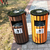 河南新乡果皮垃圾桶户外分类单桶垃圾桶钢木垃圾桶订制特价批发缩略图4