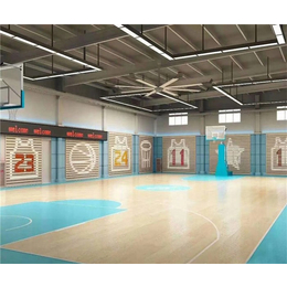 篮球木地板施工|篮球木地板|洛可风情运动地板