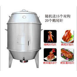 北京木炭不锈钢烤鸡鸭设备 果木炭单层双层烤鸭炉厂家
