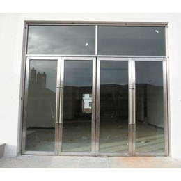 天津东丽区钢化玻璃门安装 厂家定制电动玻璃门款式齐全