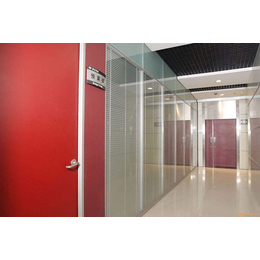 铝合金隔墙*型材 两层钢化玻璃中间百叶隔墙缩略图