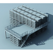 阁楼货架 二层三层钢平台货架 提升库房空间利用率 