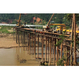 桥梁临时钢结构|山东泰亨(在线咨询)|浙江钢栈桥