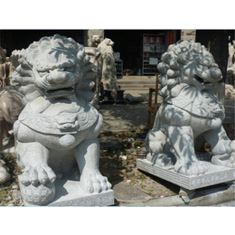 大理石石狮子雕塑-旺通雕塑厂家-大理石石狮子雕塑出厂价格