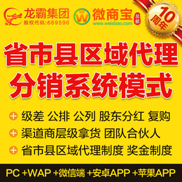 深圳省市县区域代理系统 三级分销系统 开发商城APP