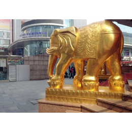 黄铜大象,汇丰铜雕,定做黄铜大象