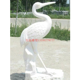 曲阳批发石雕动物雕塑仙鹤雕塑的厂家缩略图