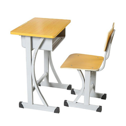 适合学生用的钢木课桌椅结构简单牢固