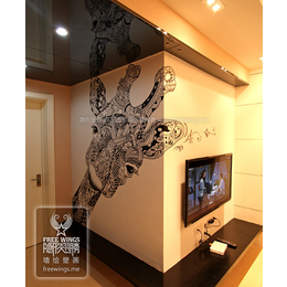 创意客厅墙绘|杭州墙绘|南京*翅膀艺术设计(查看)
