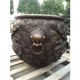 铸铜铜水缸,保山铜水缸,恒天铜雕