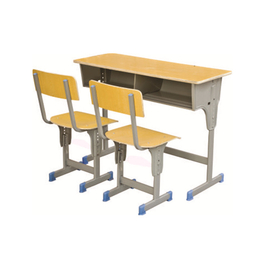 HL-A1962双人单柱单层课桌椅