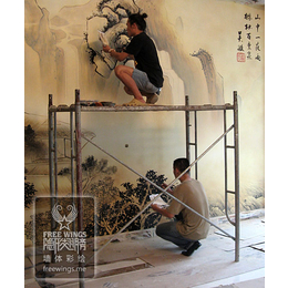 墙面彩绘-彩绘-南京*翅膀艺术中心