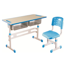 HL-A1971注塑包边单柱升降课桌椅