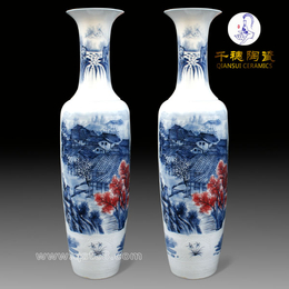 揭秘旅游景点大花瓶图片 景德镇陶瓷1.6米大花瓶定做
