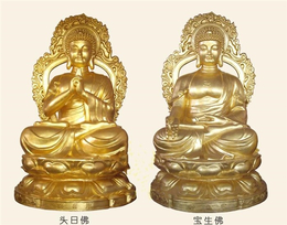 汇丰铜雕(多图)-定做三宝佛铜像、寺庙西方三圣铜像制作