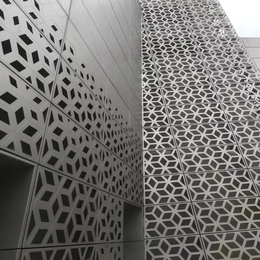 定制氟碳冲孔铝幕墙铝冲孔铝单板 穿孔铝单板 造型冲孔形状缩略图