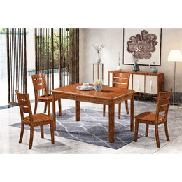 厦门橡胶木餐桌_瑞升餐桌椅款式齐全_中式橡胶木餐桌品牌加盟