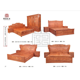 欧式红木床图片-红木床图片-得昌装饰红木家具装潢(查看)