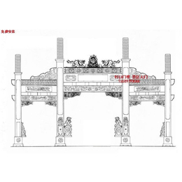 门楼照片 牌坊特点结构 石牌坊门楼_村庄